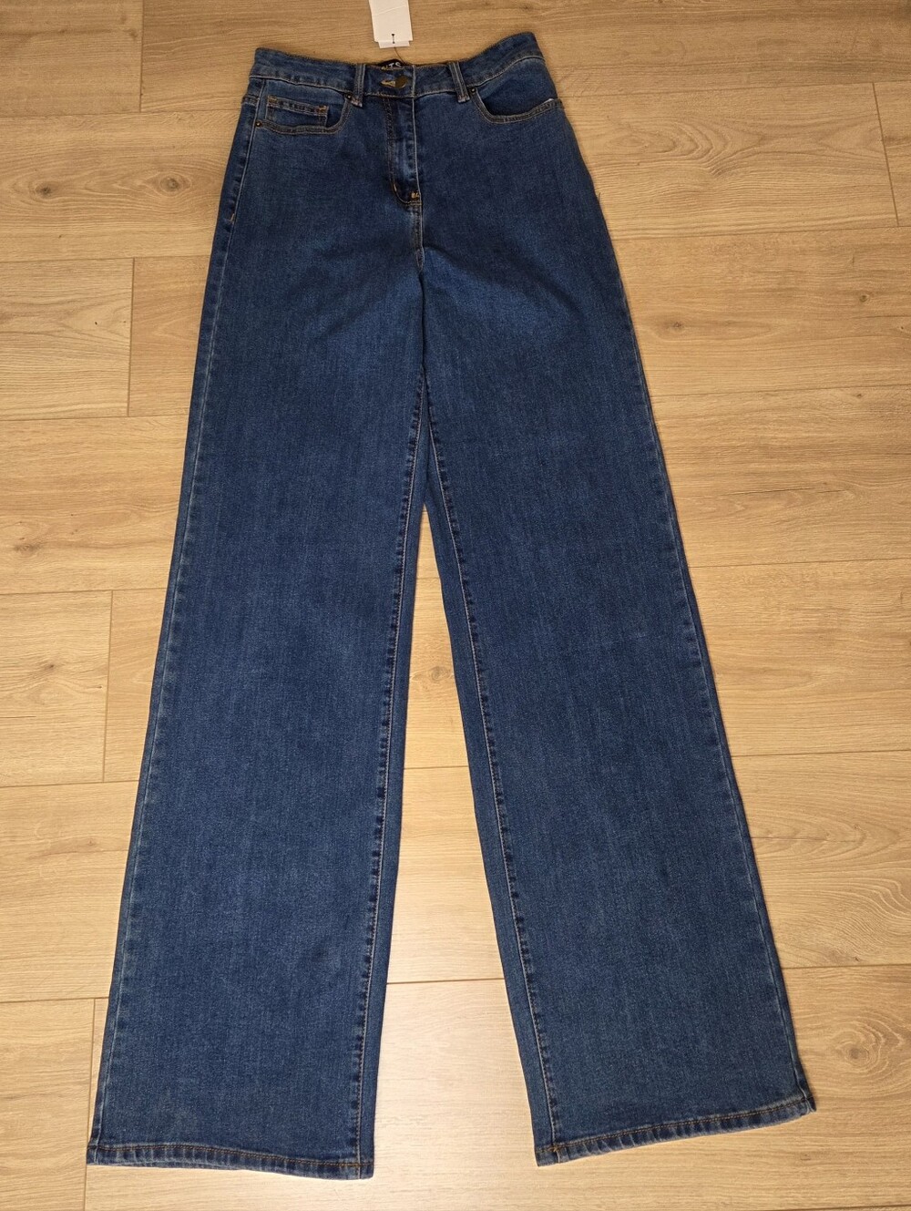 LTS Long Tall Sally Wide Leg Jeans NWT High Rise 35" Inseam 26" Waist Size 8